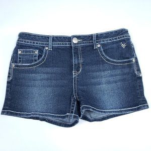 Justice Girls 16.5 Denim Jean Shorts Jorts
